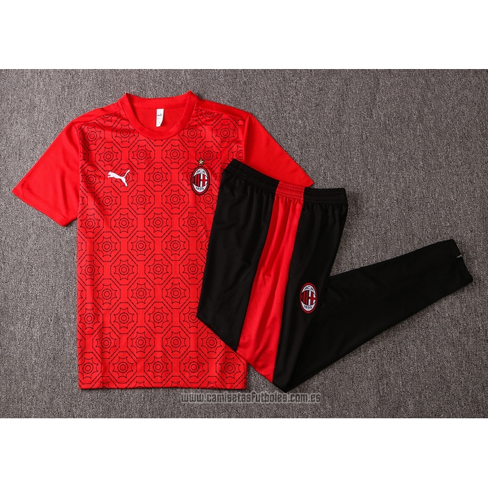 Chandal del AC Milan Manga Corta 2020-2021 Rojo